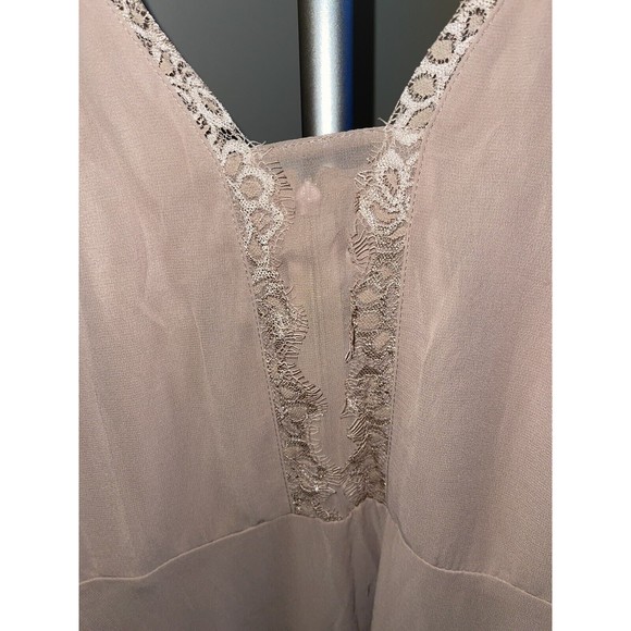NWT Vintage Elise Ryan 1950's  Long Nightgown w/Pleated Bodice & Lace. Size 8 - Picture 5 of 7